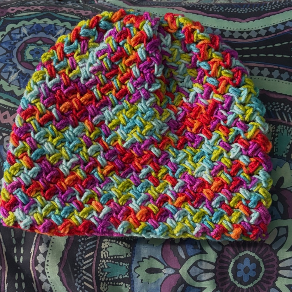 Handmade Multicolor Crochet Beanie
